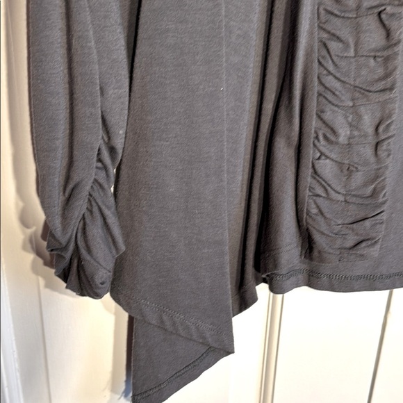 Izod Gray Open-Front Light Weight Topper Jacket - Picture 5 of 7